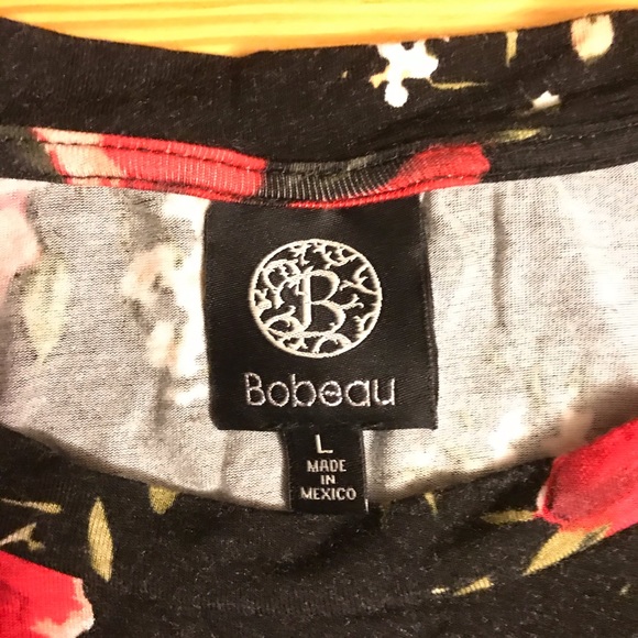 🌸5/$30🌸 Bobeau Floral Ruffle Tank Top, EUC, L - Picture 4 of 10